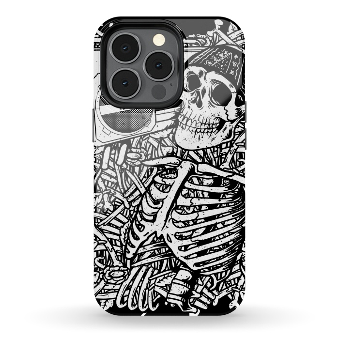 iPhone 13 pro StrongFit Skull Boombox by Afif Quilimo