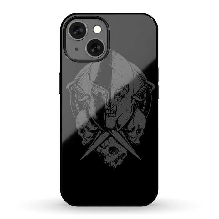 iPhone 13 StrongFit Skull Spartan by Afif Quilimo