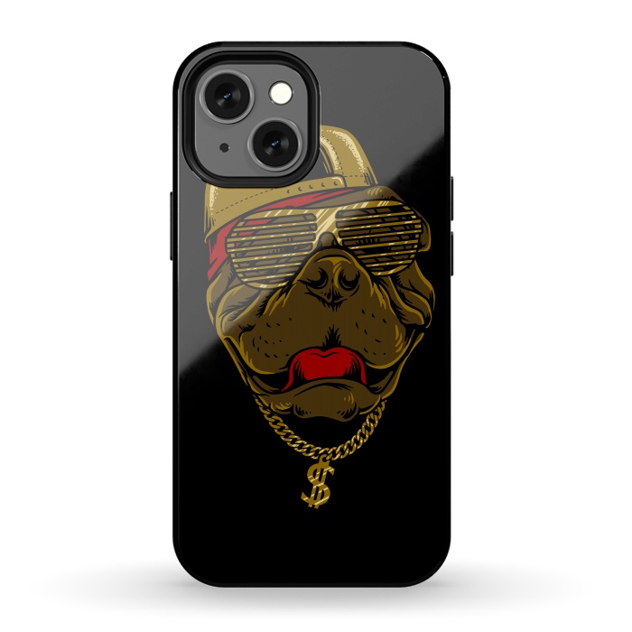 iPhone 13 mini StrongFit Dog Hip Hop Style by Afif Quilimo