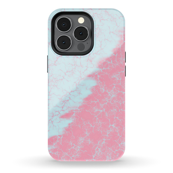 iPhone 13 pro StrongFit Light blue and pink by Jms