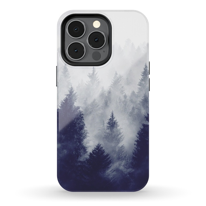 iPhone 13 pro StrongFit Foggy Woods II by ''CVogiatzi.