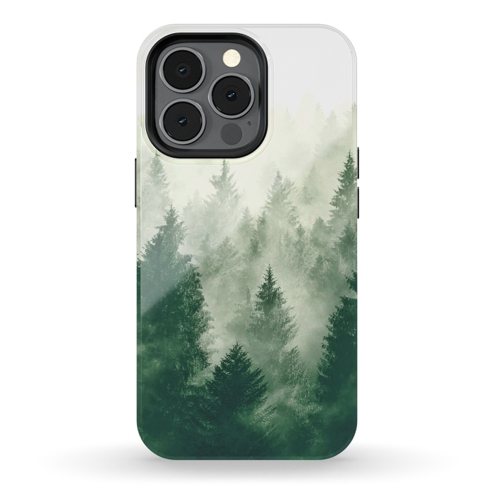 iPhone 13 pro StrongFit Foggy Woods III by ''CVogiatzi.