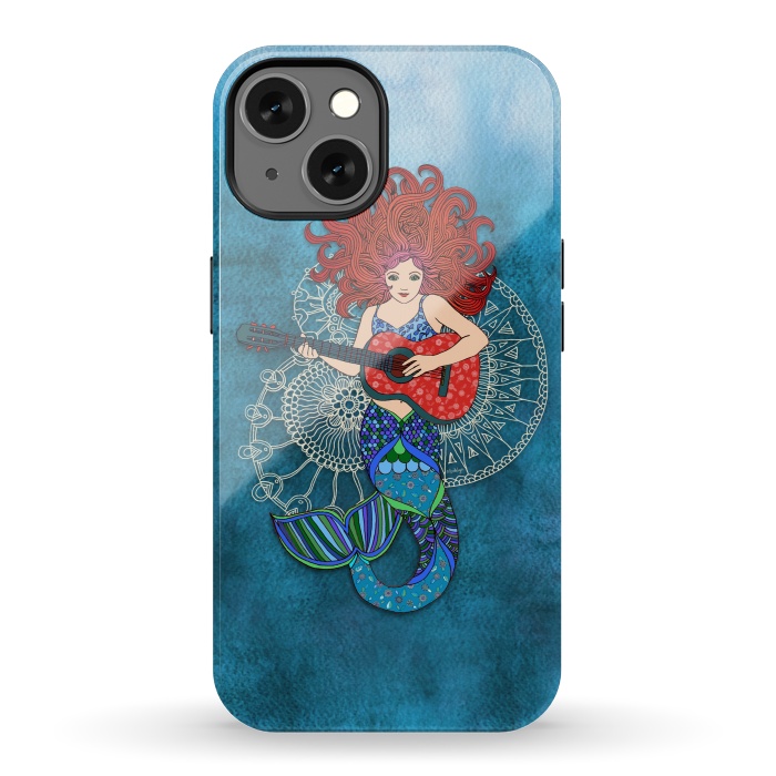 iPhone 13 StrongFit Musical Mermaid by Micklyn Le Feuvre