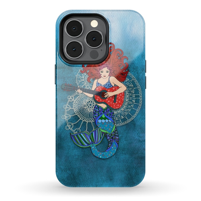 iPhone 13 pro StrongFit Musical Mermaid by Micklyn Le Feuvre
