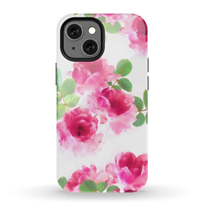 iPhone 13 mini StrongFit Candy Roses by Micklyn Le Feuvre