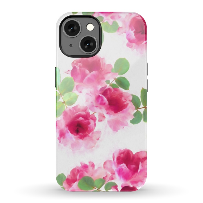 iPhone 13 StrongFit Candy Roses by Micklyn Le Feuvre