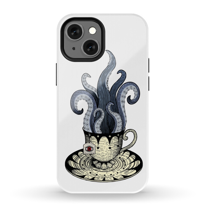 iPhone 13 mini StrongFit Kraken tea by Laura Nagel