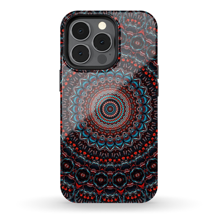 iPhone 13 pro StrongFit Abstract Mandala by Art Design Works