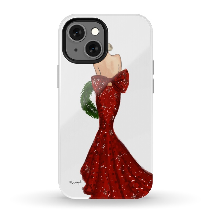 iPhone 13 mini StrongFit Merry Christmas Darling! by Natasha Joseph Illustrations 