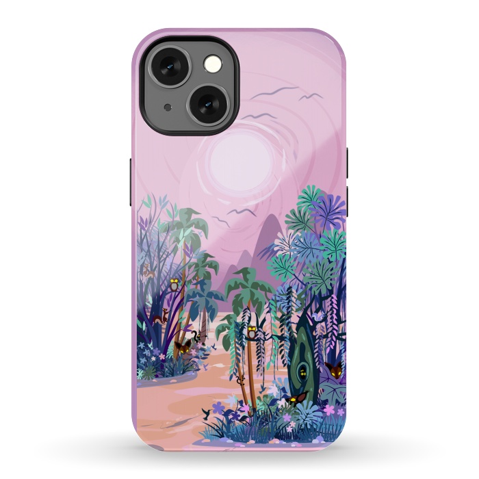 iPhone 13 StrongFit The Eyes of the Enchanted Misty Forest by BluedarkArt