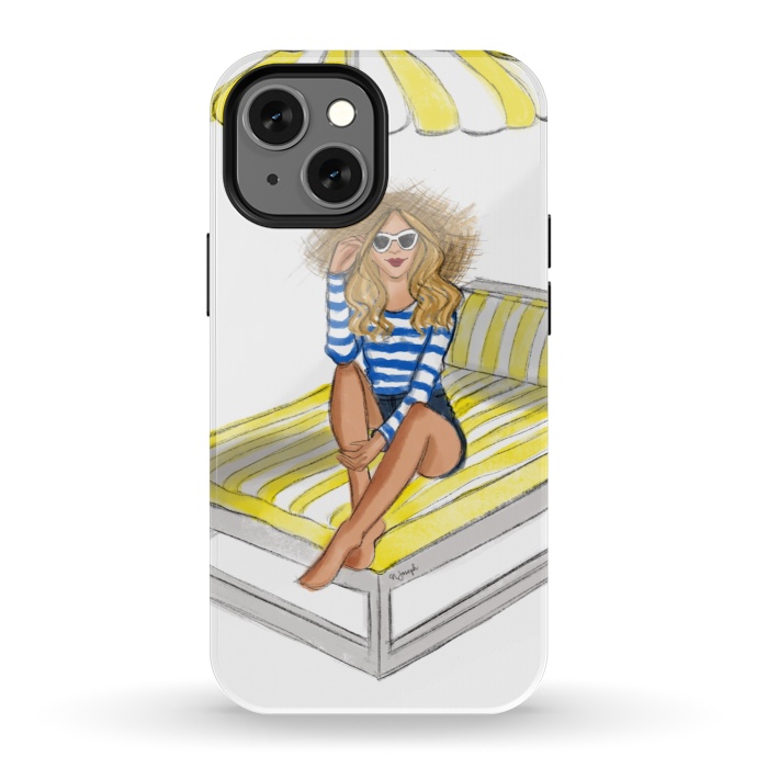 iPhone 13 mini StrongFit Bora Bora Baby by Natasha Joseph Illustrations 