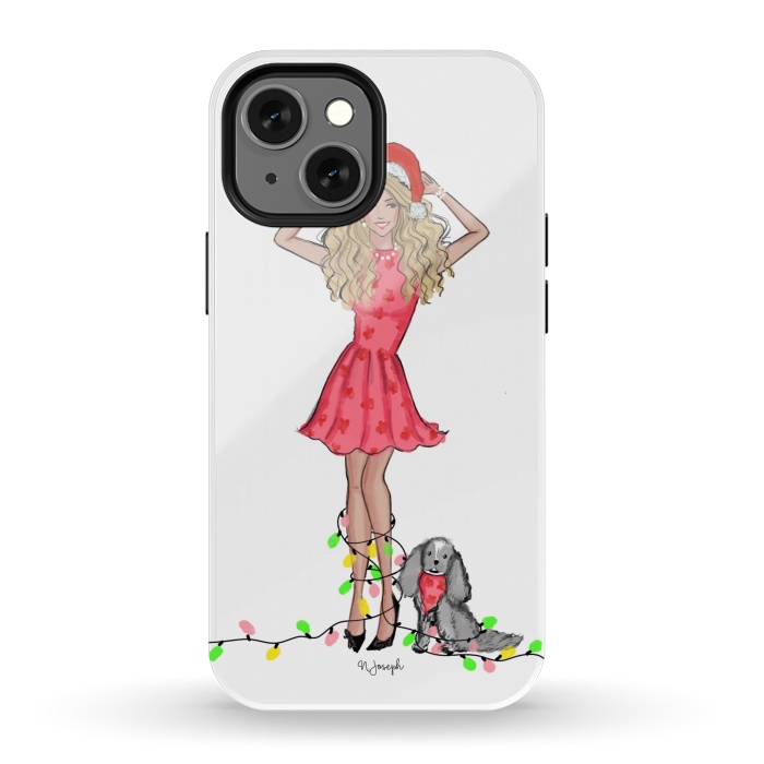 iPhone 13 mini StrongFit Merry & Bright by Natasha Joseph Illustrations 