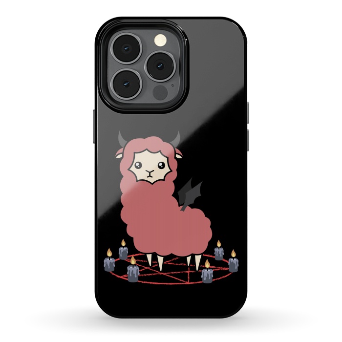 iPhone 13 pro StrongFit Llama demon by Laura Nagel
