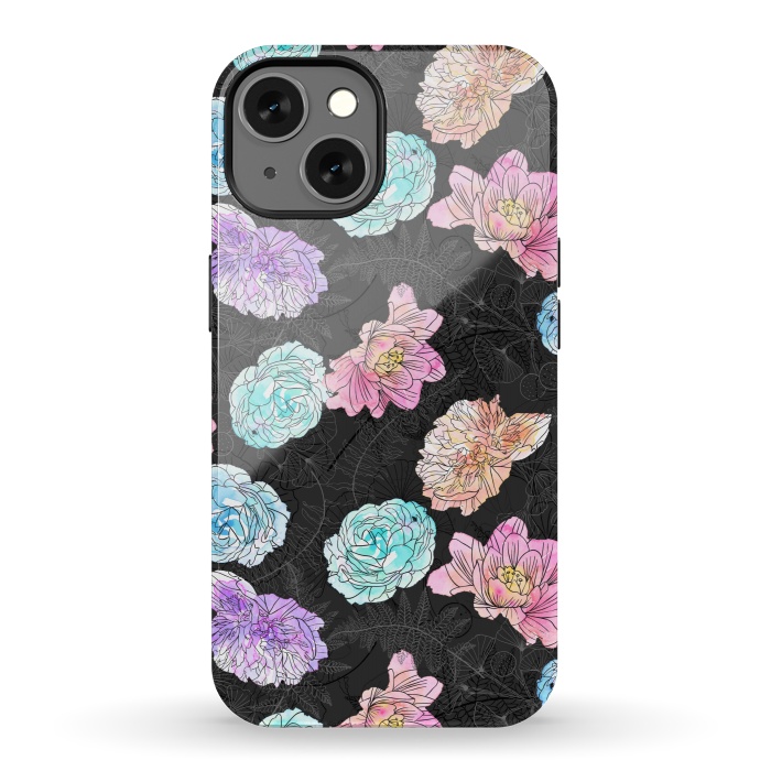 iPhone 13 StrongFit Color Pop Floral by Noonday Design