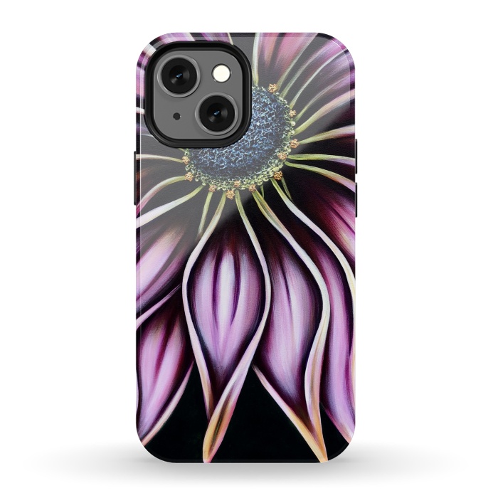 iPhone 13 mini StrongFit Wild Cone Flower by Denise Cassidy Wood