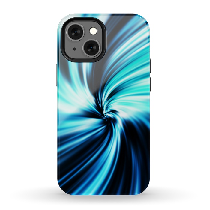 iPhone 13 mini StrongFit Blue Swirl by Art Design Works