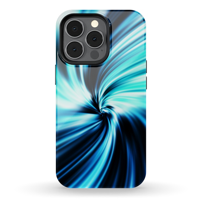 iPhone 13 pro StrongFit Blue Swirl by Art Design Works
