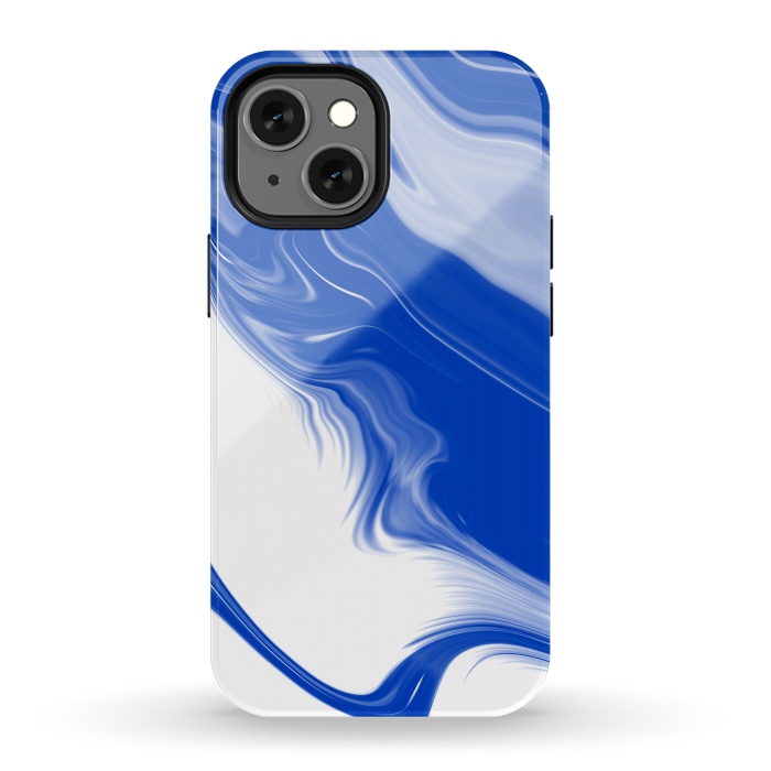 iPhone 13 mini StrongFit Blue Waves by Ashley Camille