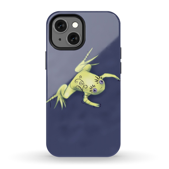 iPhone 13 mini StrongFit Weird Frog With Funny Eyelashes Digital Art by Boriana Giormova