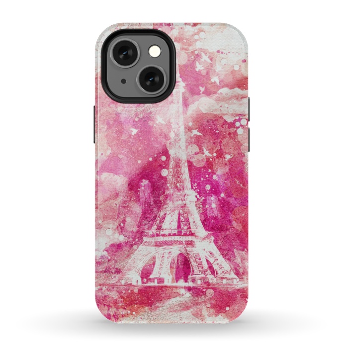 iPhone 13 mini StrongFit Artistic XLIV - Eiffel Tower Paris by Art Design Works