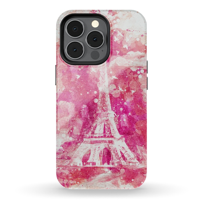 iPhone 13 pro StrongFit Artistic XLIV - Eiffel Tower Paris by Art Design Works