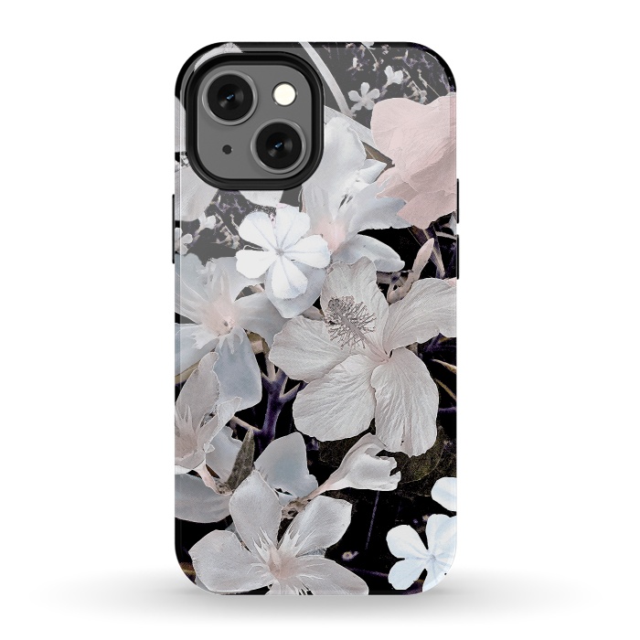iPhone 13 mini StrongFit Dark flowers II by Susanna Nousiainen