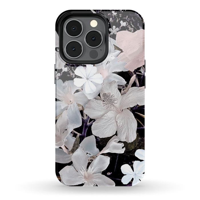 iPhone 13 pro StrongFit Dark flowers II by Susanna Nousiainen