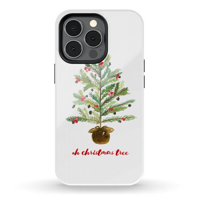 iPhone 13 pro StrongFit Oh Christmas Tree by Noonday Design