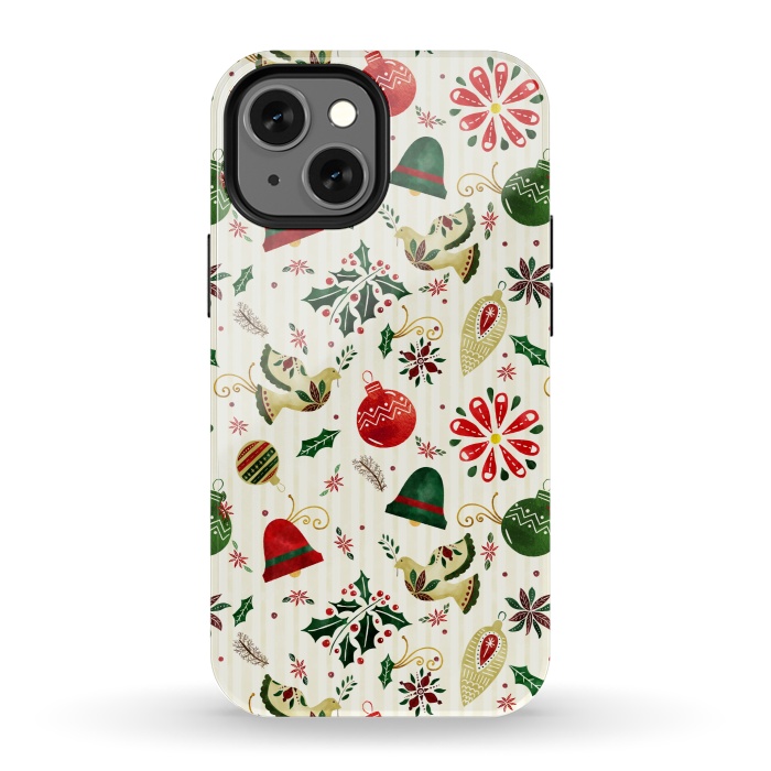 iPhone 13 mini StrongFit Ornate Christmas Ornaments by Noonday Design