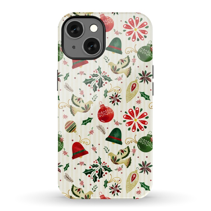 iPhone 13 StrongFit Ornate Christmas Ornaments by Noonday Design