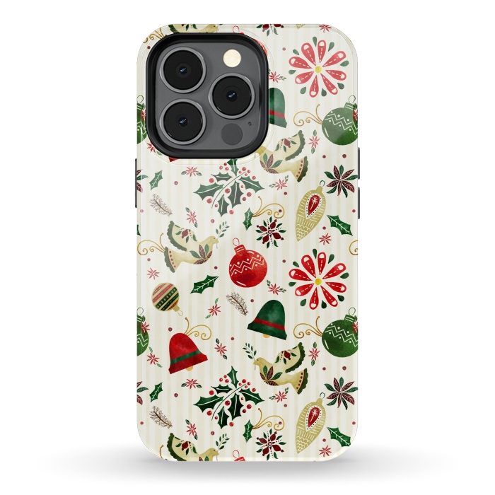 iPhone 13 pro StrongFit Ornate Christmas Ornaments by Noonday Design