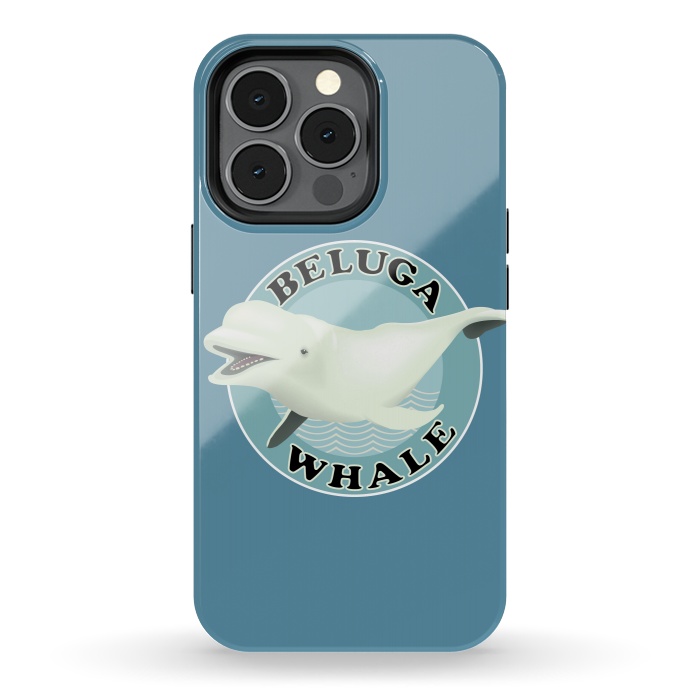 iPhone 13 pro StrongFit Beluga Whale by Mangulica