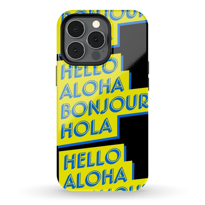 iPhone 13 pro StrongFit hello aloha by MALLIKA