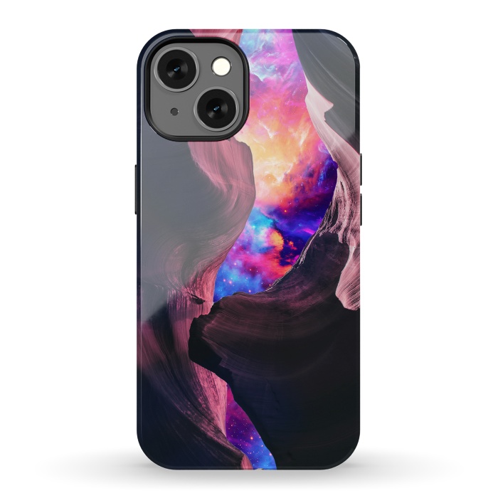 iPhone 13 StrongFit Grand Canyon with Colorful Space Collage by Art Design Works