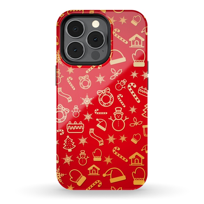 iPhone 13 pro StrongFit Christmas Pattern by Art Design Works