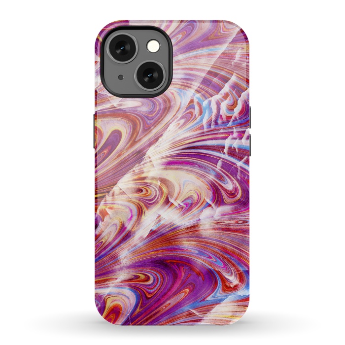 iPhone 13 StrongFit Colorful elegant marble art by Oana 