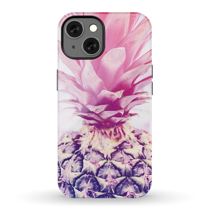 iPhone 13 StrongFit Pink pineapple by Oana 