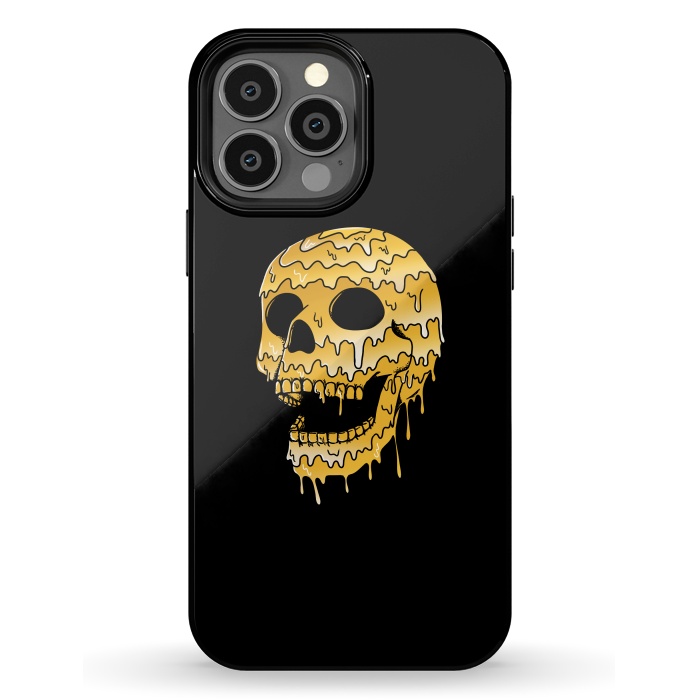 iPhone 13 Pro Max StrongFit Gold Skull by Coffee Man