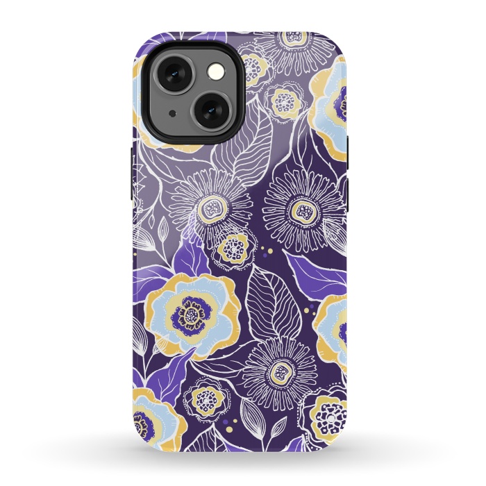 iPhone 13 mini StrongFit Floral Sunshine by Rose Halsey