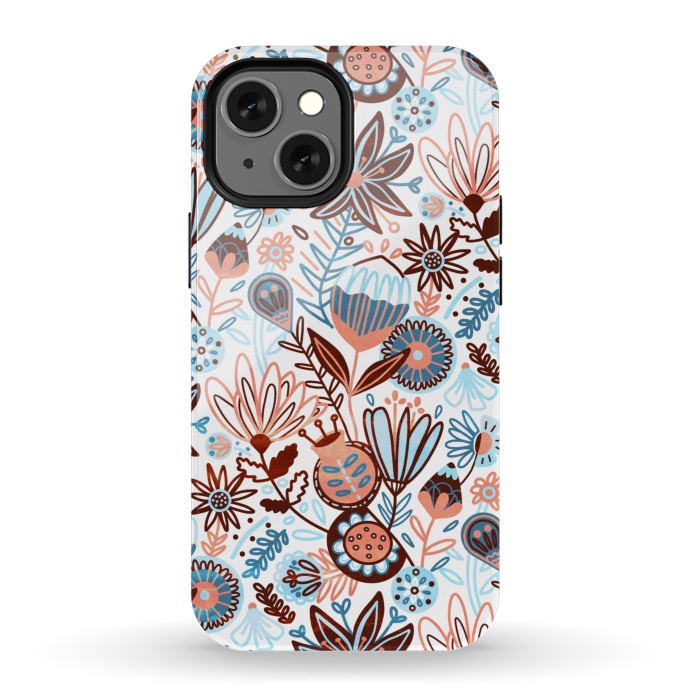 iPhone 13 mini StrongFit Winter Floral  by Tigatiga