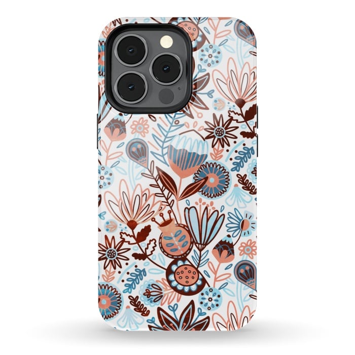 iPhone 13 pro StrongFit Winter Floral  by Tigatiga