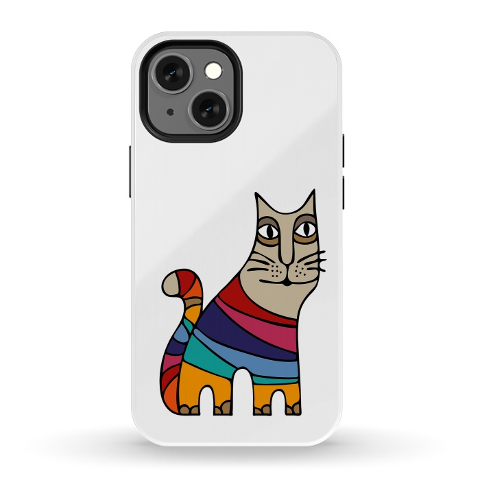iPhone 13 mini StrongFit Magic Cat I by Majoih