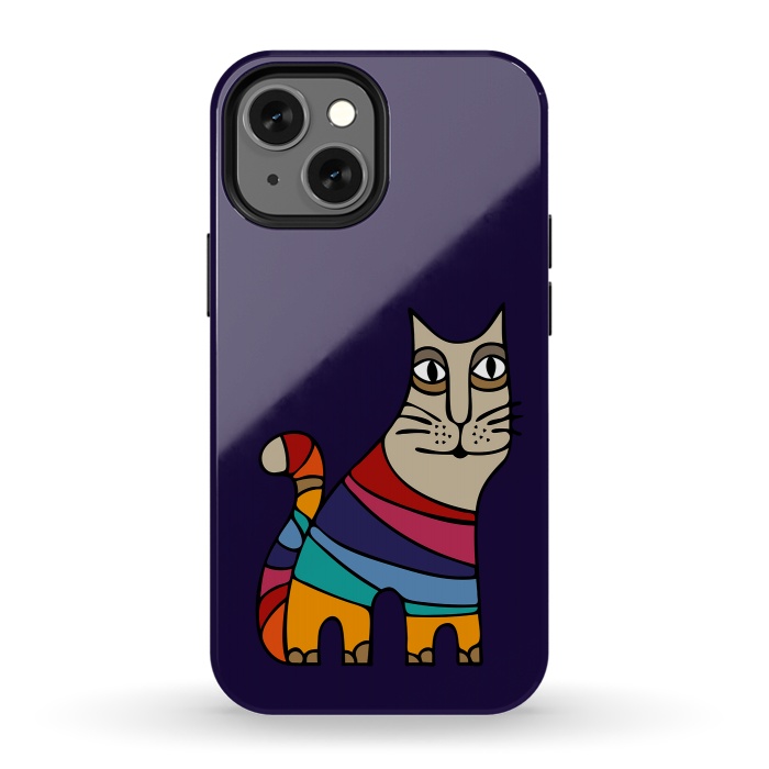 iPhone 13 mini StrongFit Magic Cat III by Majoih
