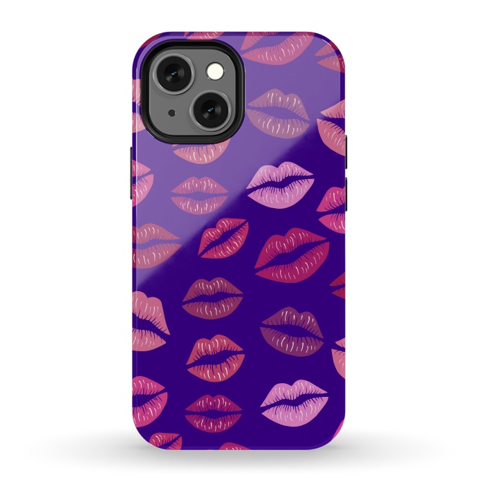 iPhone 13 mini StrongFit Kisses To Color by ArtsCase