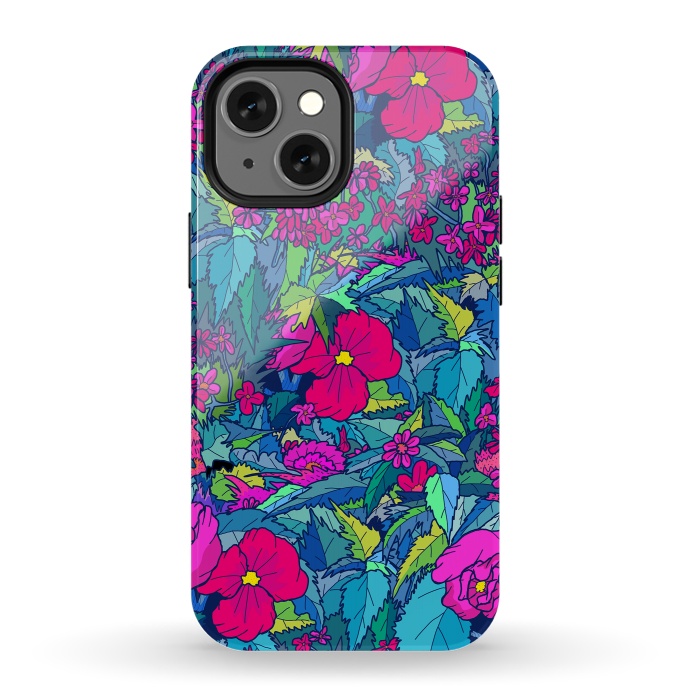 iPhone 13 mini StrongFit Summer flowers by Steve Wade (Swade)