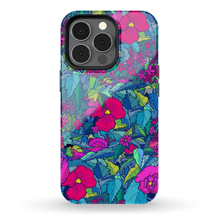 iPhone 13 pro StrongFit Summer flowers by Steve Wade (Swade)