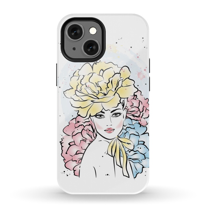 iPhone 13 mini StrongFit Romantic floral Lady by Martina