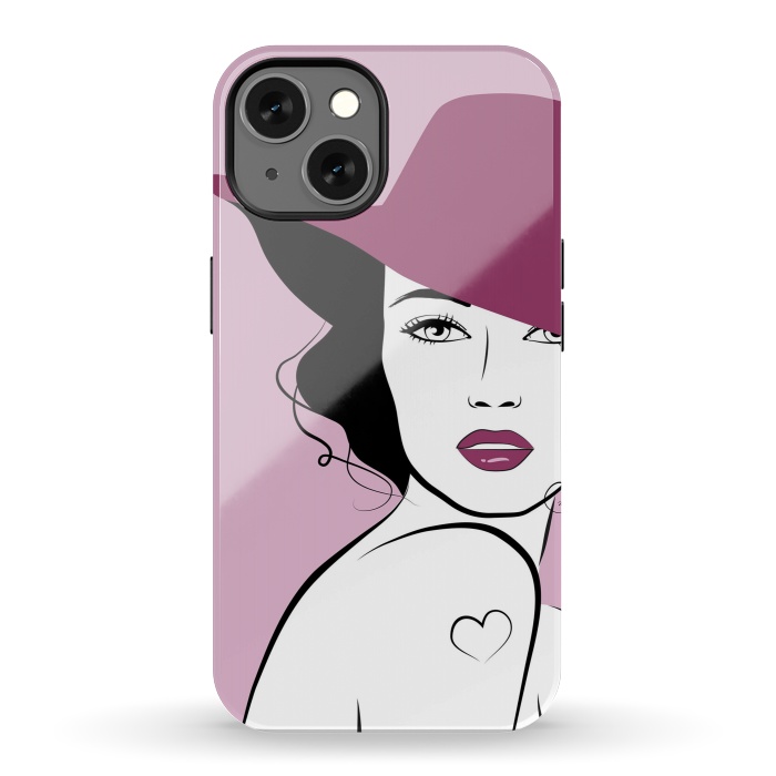 iPhone 13 StrongFit Woman in a hat by Martina