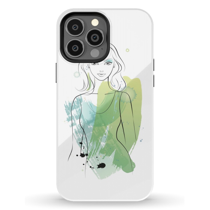 iPhone 13 Pro Max StrongFit Watercolour girl by Martina