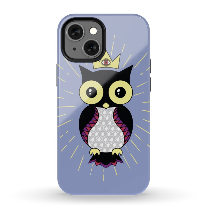 iPhone 13 mini StrongFit All seeing owl by Laura Nagel